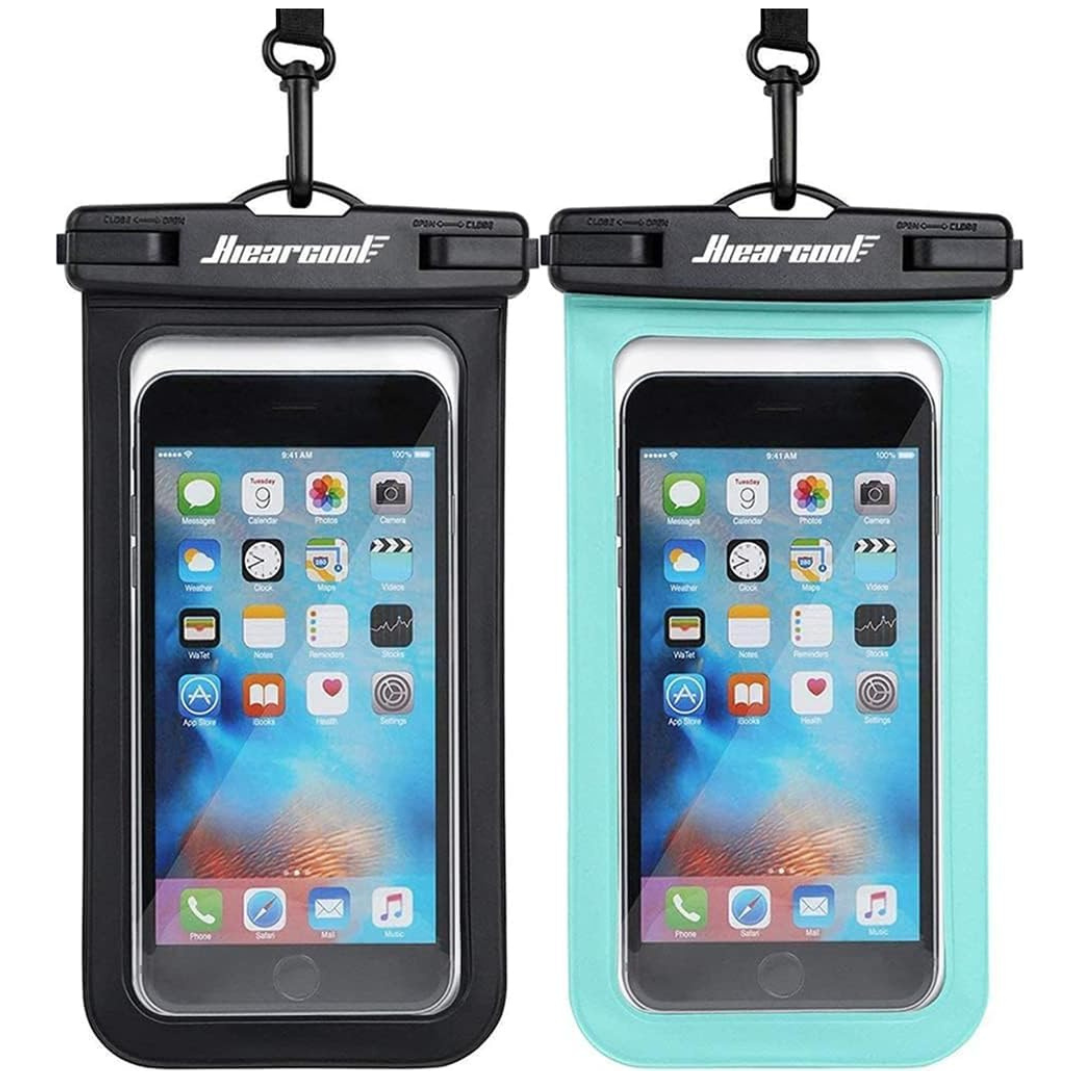 2-Pack Hiearcool IPX8 Waterproof Phone Pouch