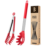 Silicone Pasta Spoon And Tong Set