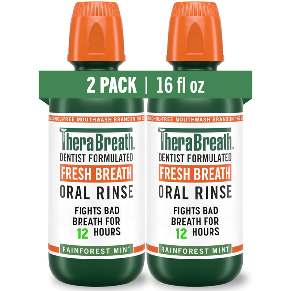 2-Pack TheraBreath Fresh Breath Mouthwash