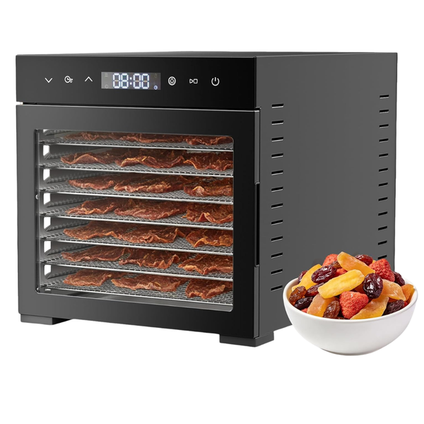 OLIXIS 500W Food Dehydrator Machine W/ 8 Stainless Steel Trays