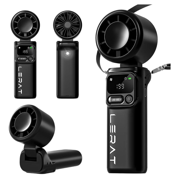 3-in-1 Portable Handheld 5-Speed High Power Mini Turbo Fan