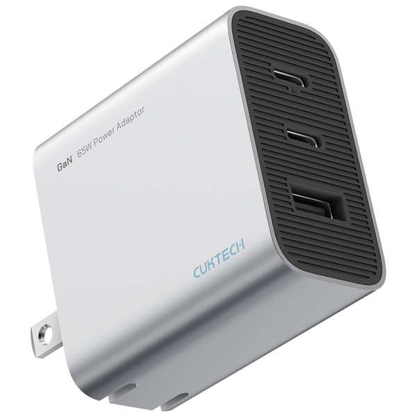 65W Cuktech GaN III 3-Port USB Wall Charger