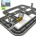 IGIVI Magnetic Tiles Road Expansion Pack Building Blocks