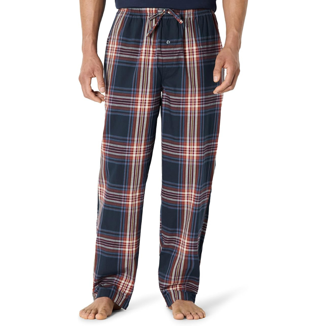 Amazon Essentials Men's Cotton Poplin Straight-Fit Pajama Pants (Various)