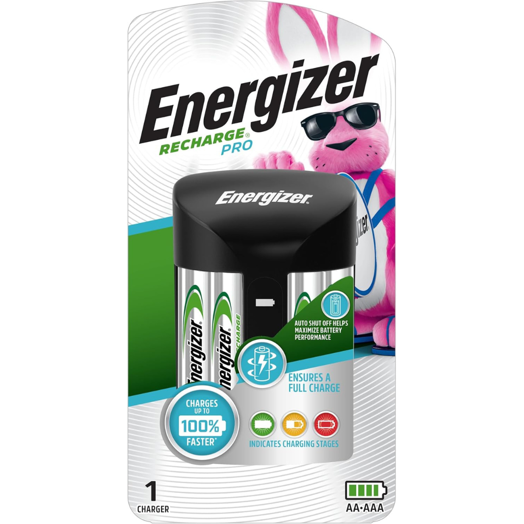 Energizer Recharge Pro AA & AAA Battery Charger W/ 4 AA Batteries