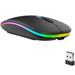 LED Dual Mode Silent Slim Laptop Wireless Mouse
