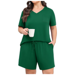 2-Piece Sleeveless Tops Shorts
