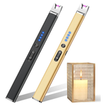 2-Pack USB Rechargeable Electric Plasma Arc Candle Lighters