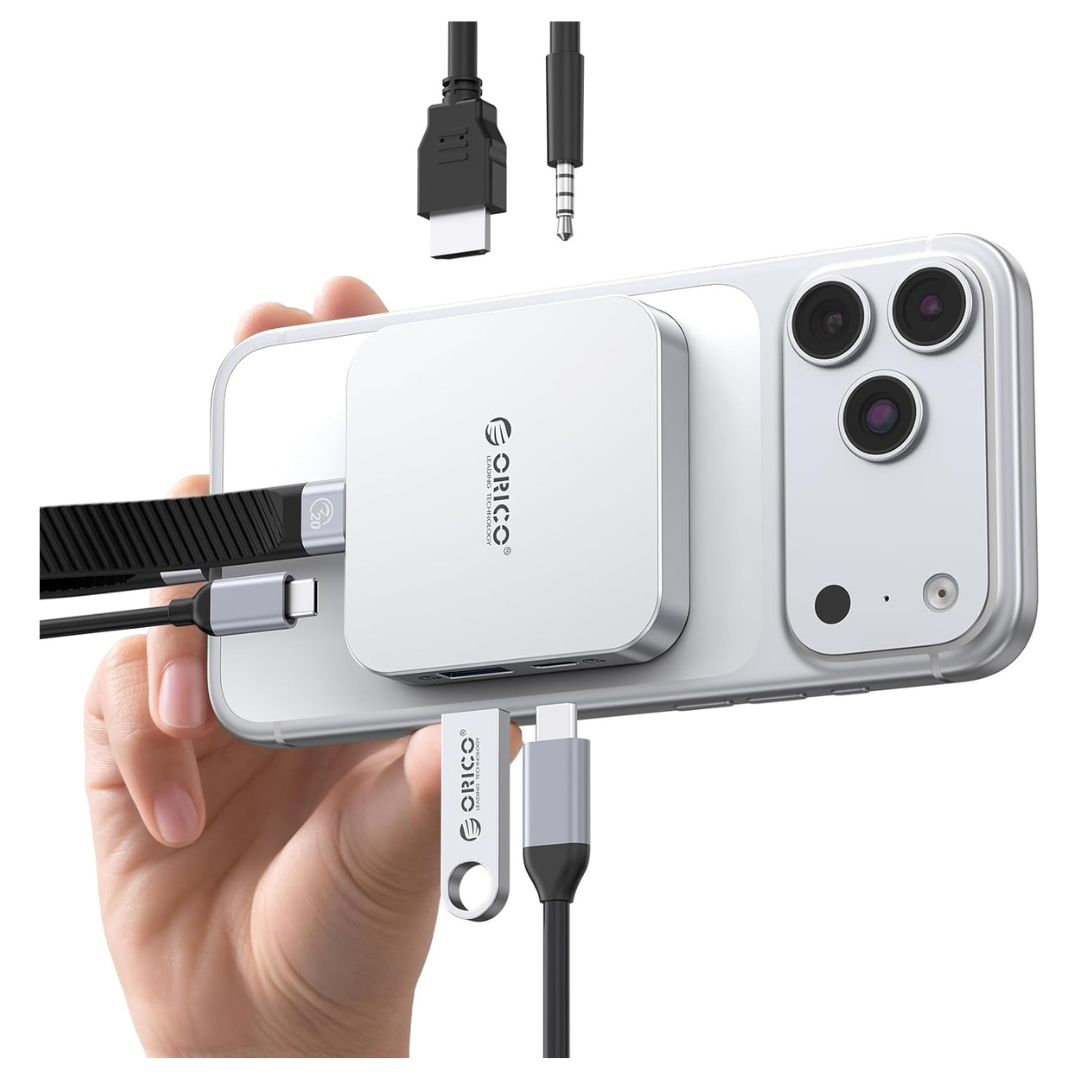 ORICO 6-In-1 10Gbps Magnetic M.2 NVMe USB-C SSD Enclosure