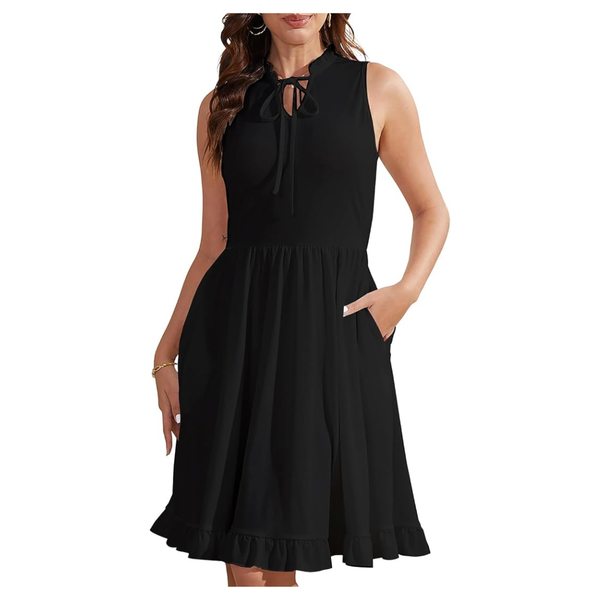 Women's Crewneck Sleeveless Tank Dress (Various)