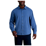 Haggar Men's Long Sleeve Casual Corduroy Button Down Shirt