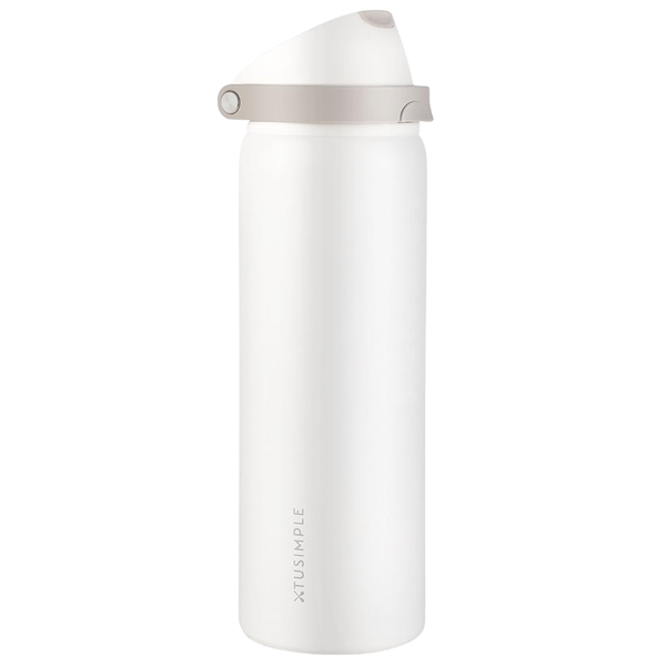 2-In-1 Sip And Chug Lid Stainless Steel Water Bottle With Straw