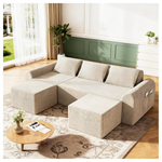 Decofy 86.6" Cloud Boneless Sectional Sofa