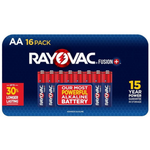 16-Pack Rayovac Fusion AA Alkaline Batteries