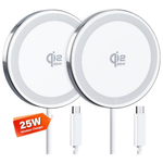 2-Pack 25W Portable Qi2.2 Magnetic Wireless Charger