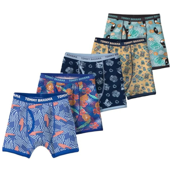 5-Pack Tommy Bahama Boys Boxer Briefs