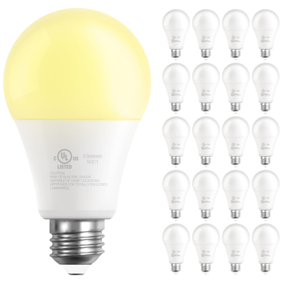20-Pack DAYBETTER A19 60 Watt LED Light Bulbs