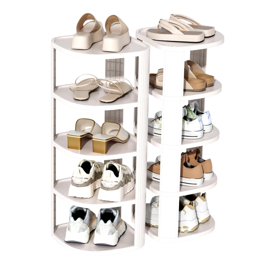 10-Tier NestOrganix Vertical Stackable Space Saving Shoe Rack