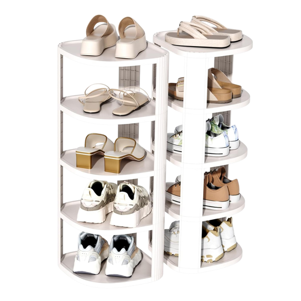 10-Tier NestOrganix Vertical Stackable Space Saving Shoe Rack