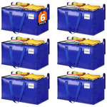 6-Pack Moving Bags With Sturdy Handles & Heavy Duty Zippers