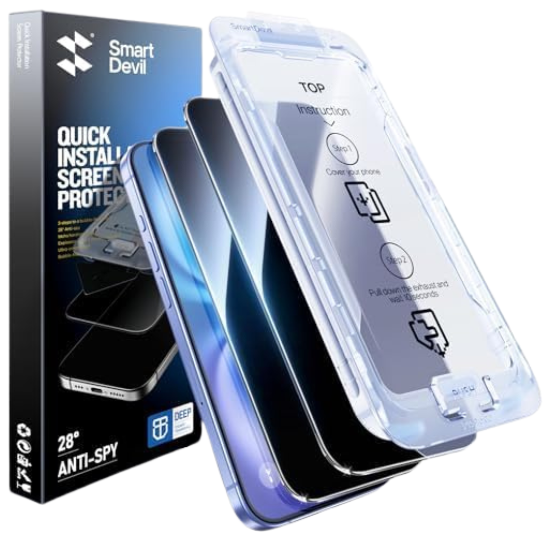 2-Pack SmartDevil Quick Install Tempered Glass Screen Protector