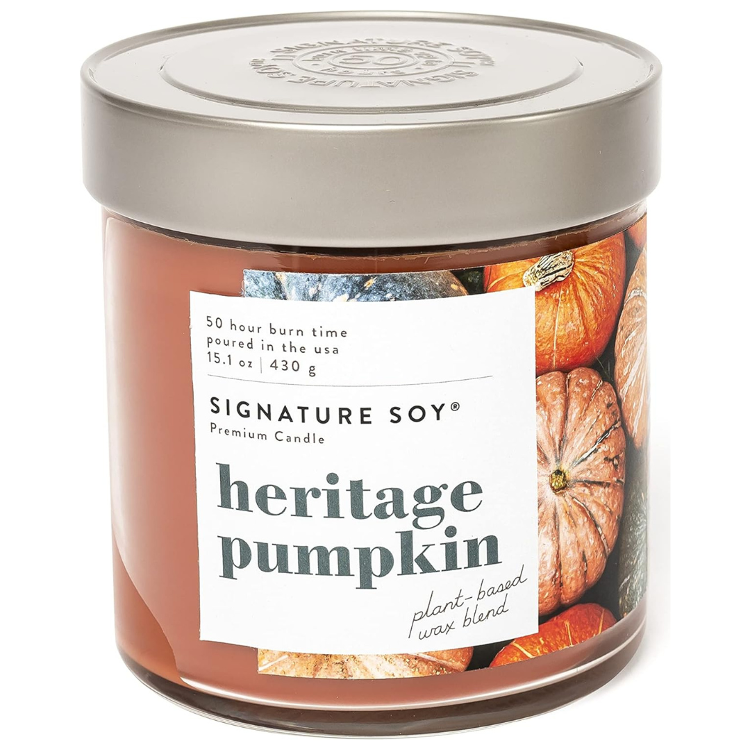 Signature Soy Lidded Heritage Pumpkin Scented Candle