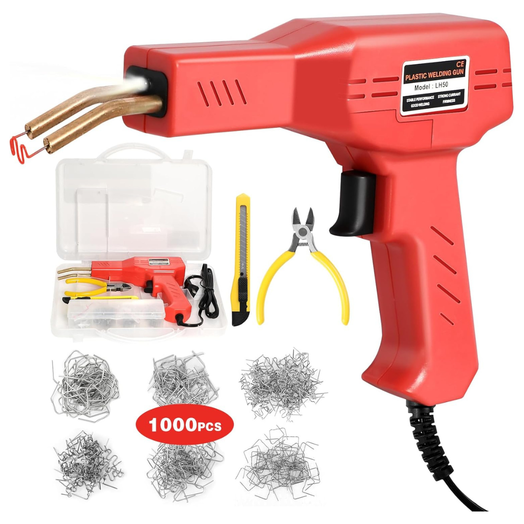 ATOLS Upgraded Plastic Welder W/ 1000 Staples, Diags, Box Cutter, Case