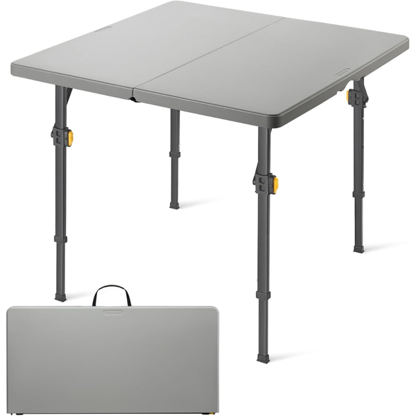 FanttikOutdoor 34" Square Folding Card Table