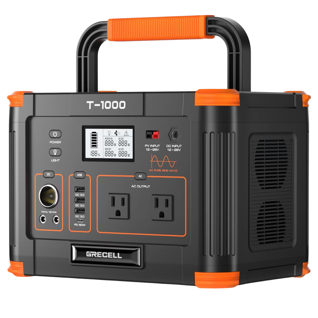 999Wh Solar Generator 1000W Power Station With 60W USB-C PD Output