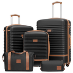 5-Piece Coolife Carry On Travel Luggage Set (20"/24"/28") (Various)