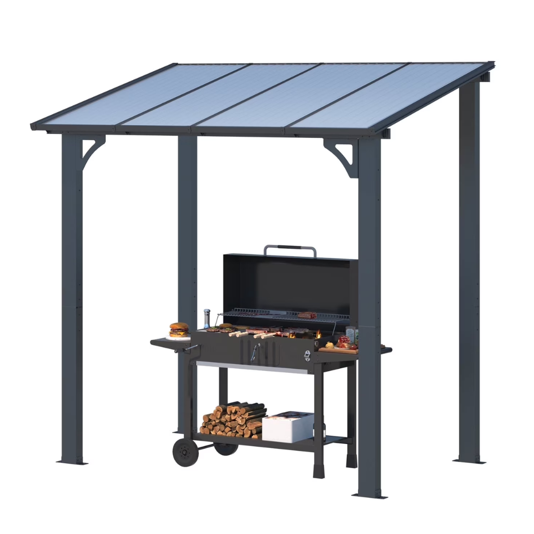 5' x 8' Aluminum Hardtop Patio Pergola