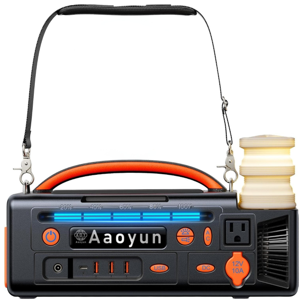 296Wh Solar Generator Portable Power Station With USB-C In/Output