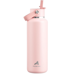 24 oz Insulated Stainless Steel Water Bottle W/ Straw (Various)