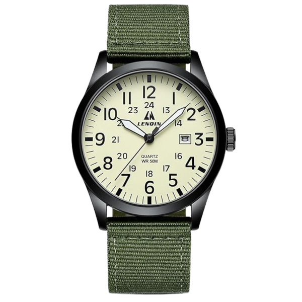 Men's Waterproof Stylish Analog Quartz Watch (Various)
