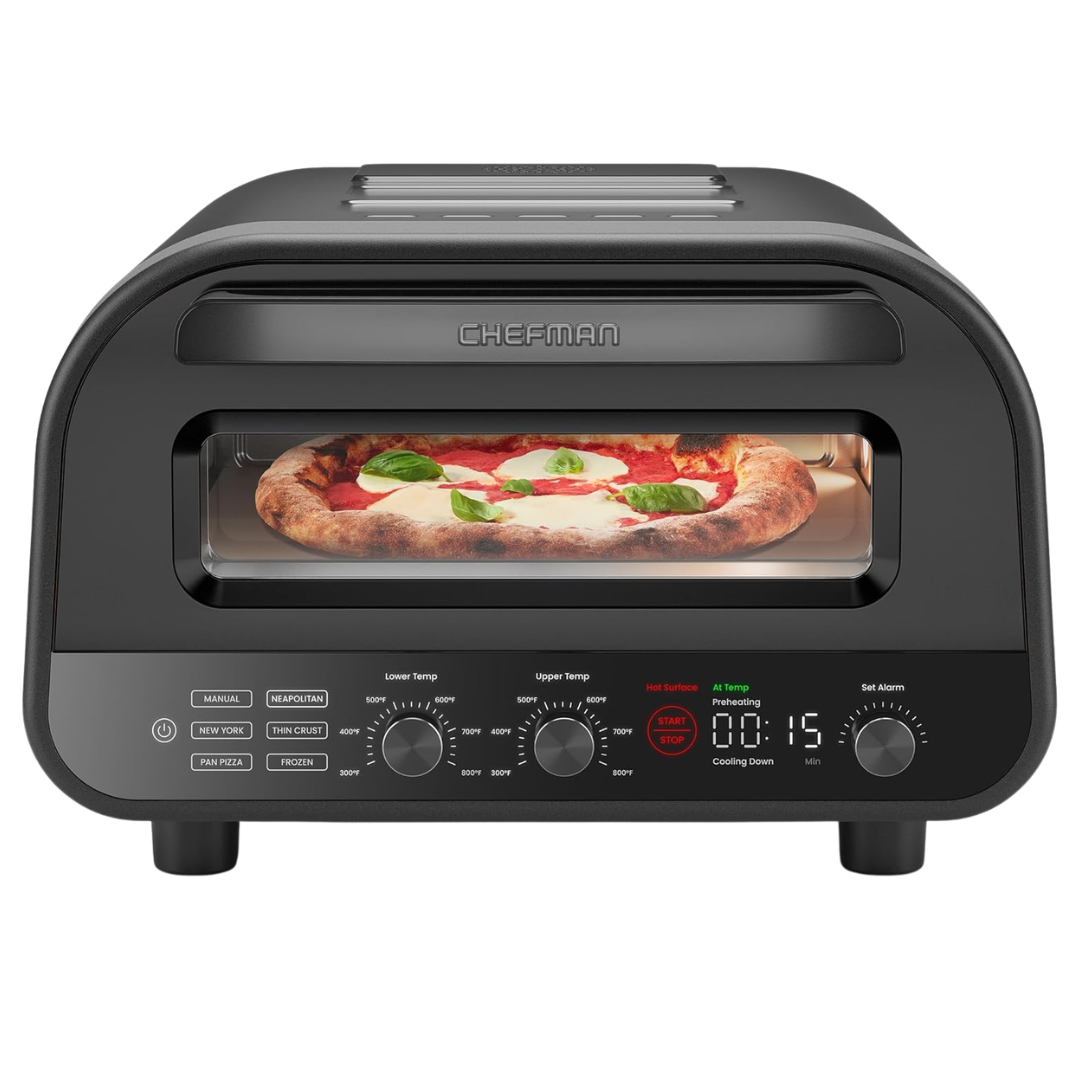 Countertop Electric Pizza Maker With Pizza Stone & Peel