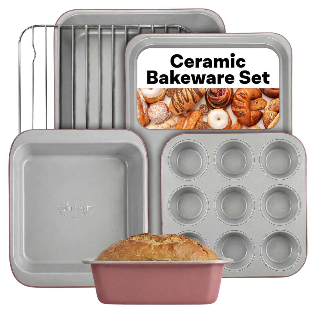 6-Piece Gotham Steel Nonstick Stackable Bakeware Set