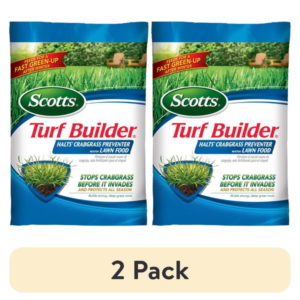 2-Pack 13.35-Lb Scotts Turf Builder Crabgrass Preventer W/ Lawn Food (Up To 5,000 Sq. Ft)