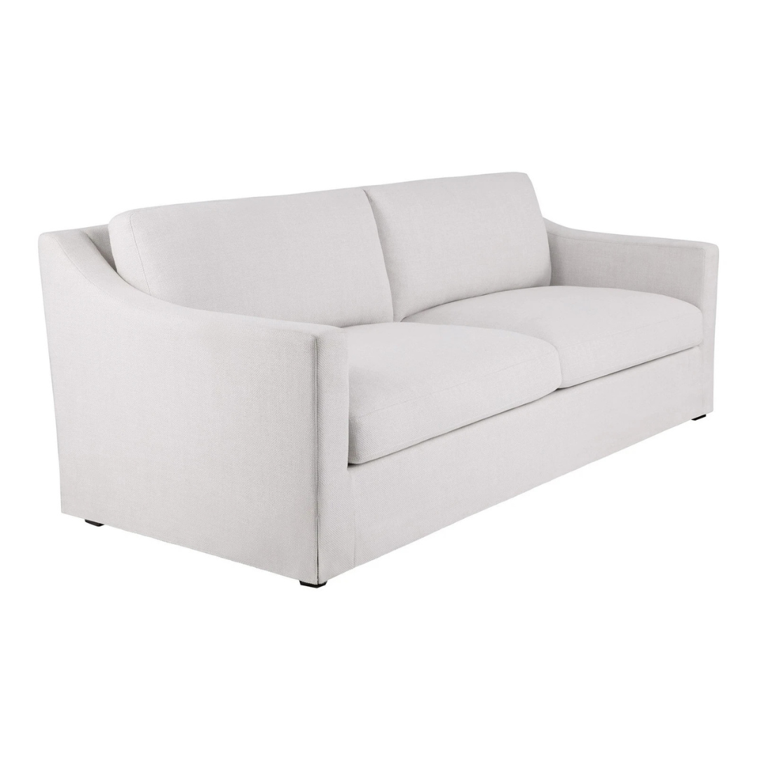 My Texas 87'' Cream Linen Fabric Couch House Briar Sofa