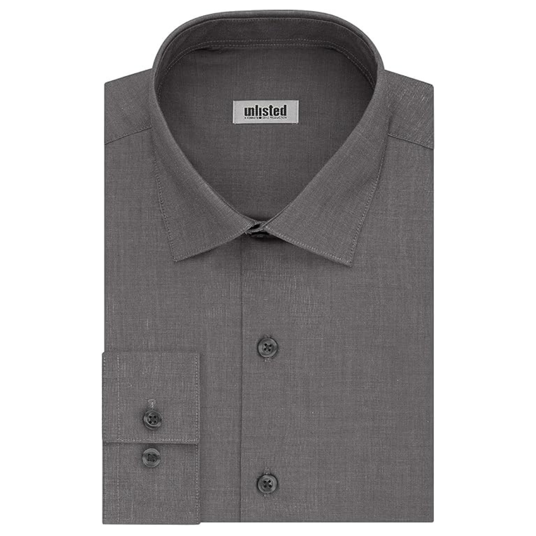 Kenneth Cole Unlisted Men's Slim Fit Solid Dress Shirt