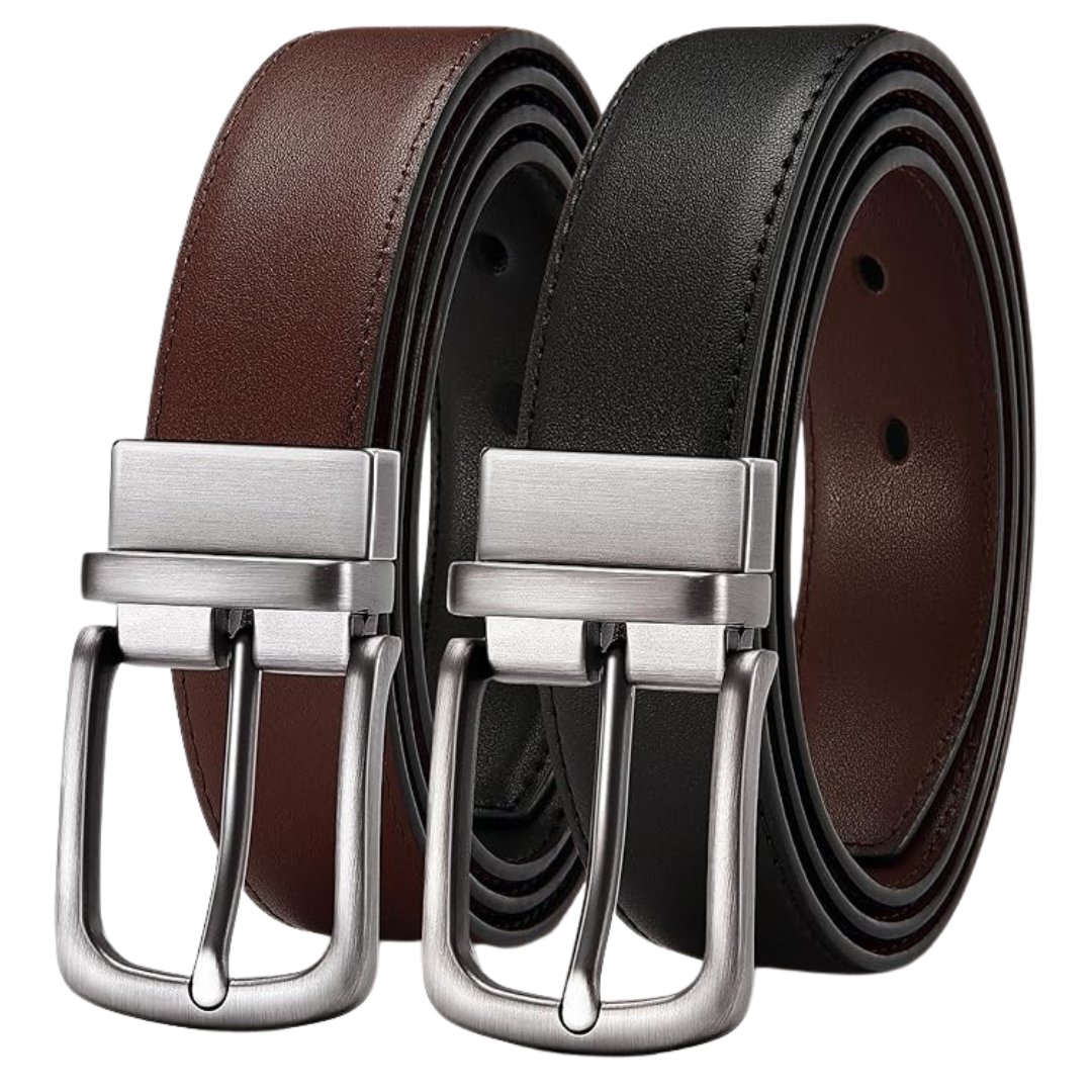 CHAOREN Men's Reversible Leather Belt (1.25")