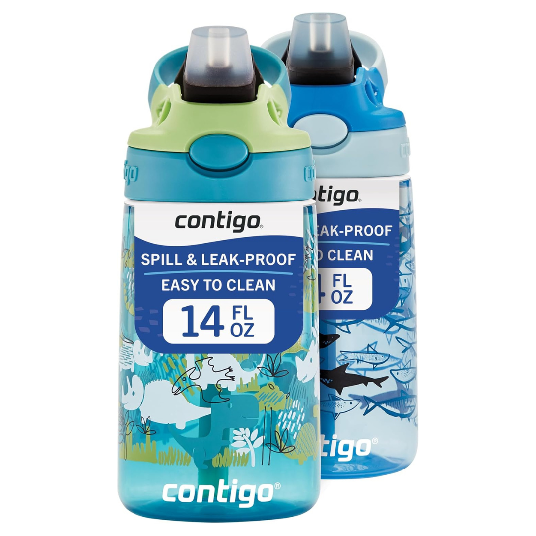 2-Pack Contigo 14oz Aubrey Kids Water Bottle