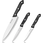 3-Piece Stainless Steel Blades Kitchen Knife Set (8", 5" & 4.5")