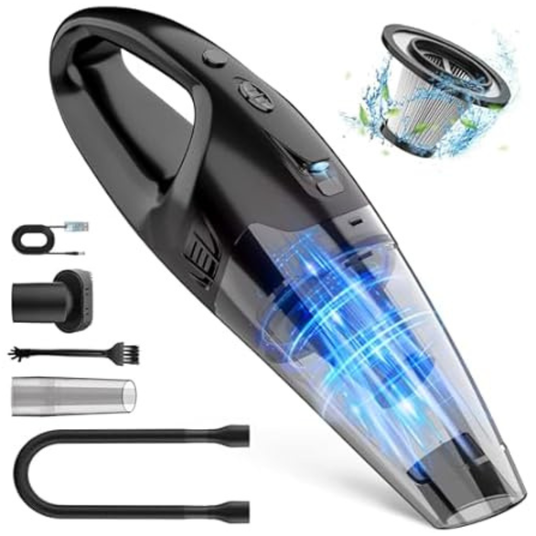 Cordless Rechargeable Handheld Vacuum with LED Light