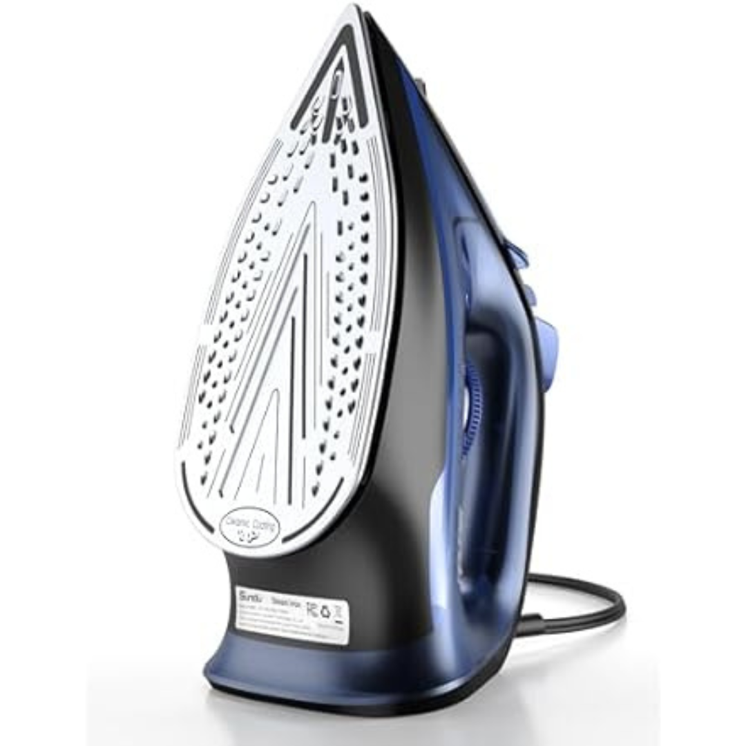 1500W Sundu Steam Iron with Rapid Heating Ceramic Coated Soleplate