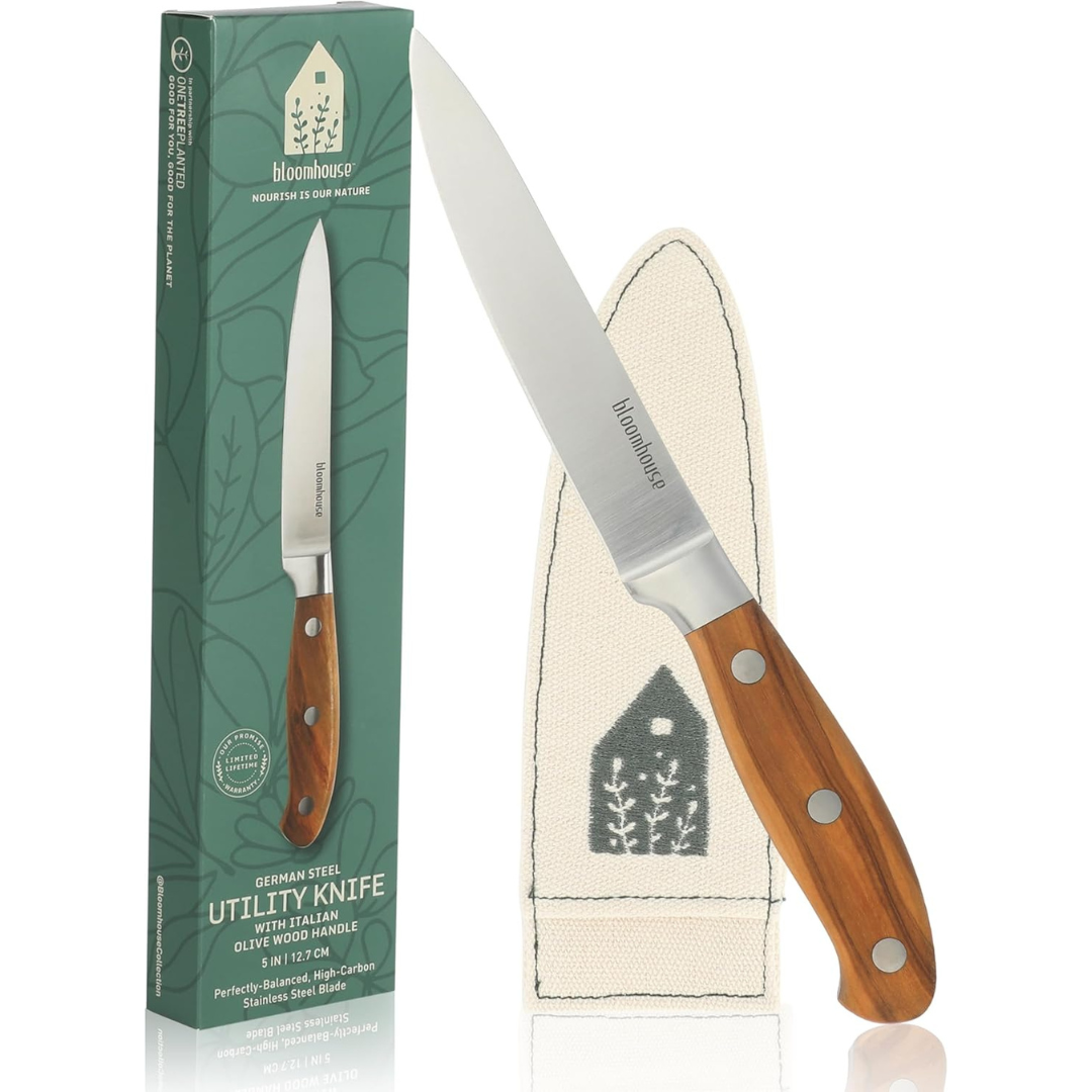 5" Bloomhouse Utility Boning Knife German Stainless Steel Blade