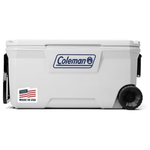 100-Qt Coleman Marine Cooler W/ UV Guard Lid & Wheels