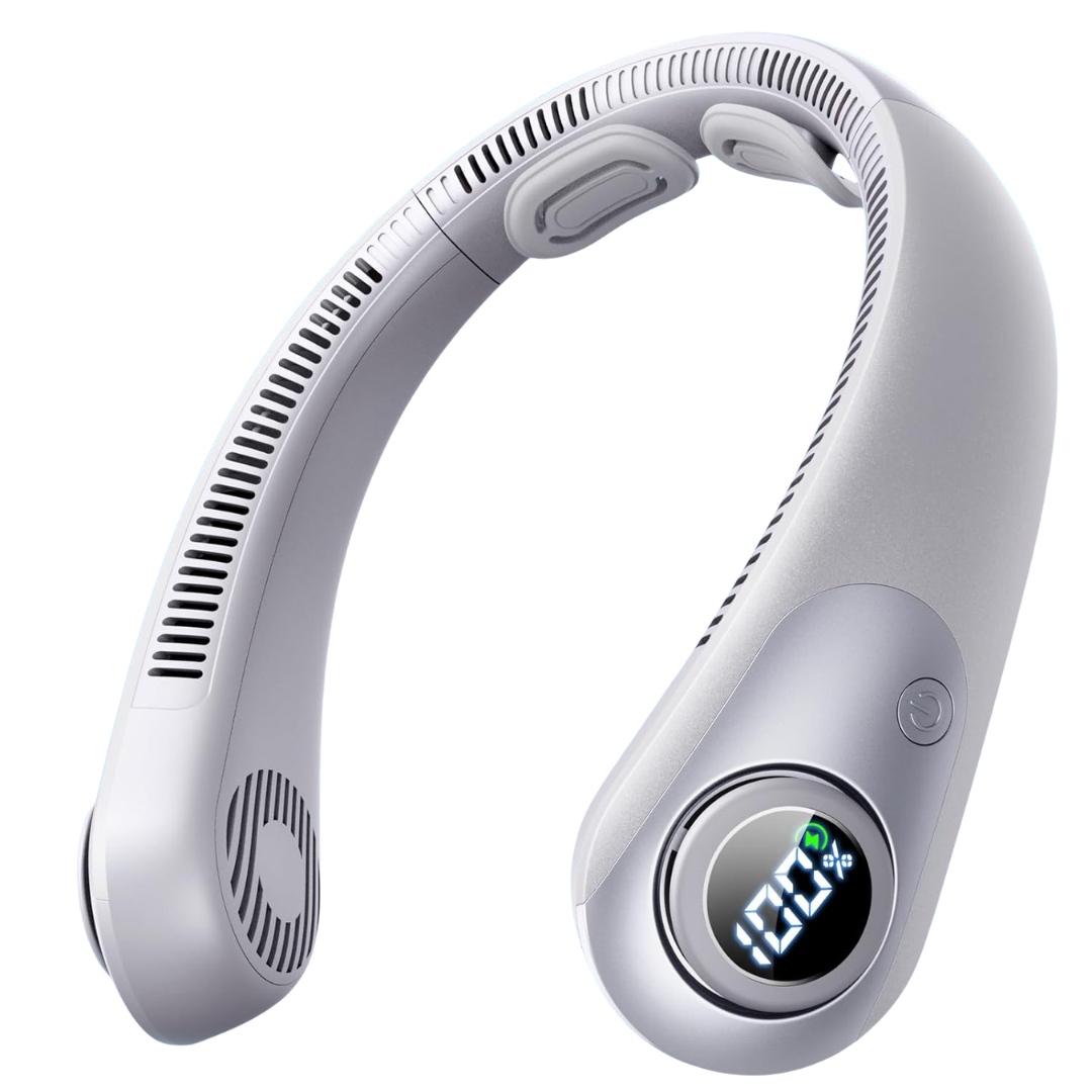 Portable Hands-free 5 Speeds Cooling Neck Fan W/ LED Display