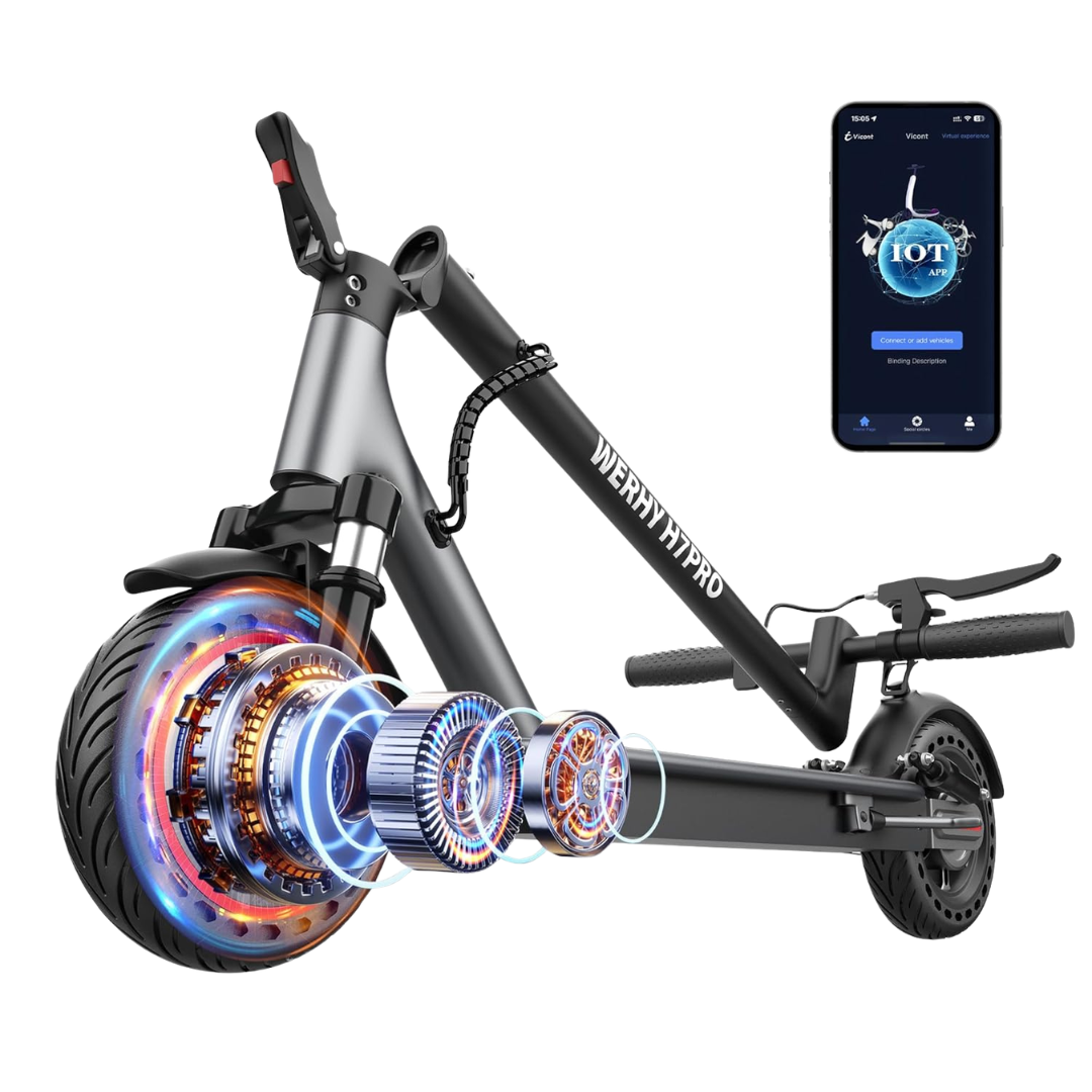 Electric Folding 23-20 Miles Max Range Scooter With Smart APP