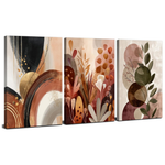 3 Pcs Abstract Bohemian Wall Art (12x16")
