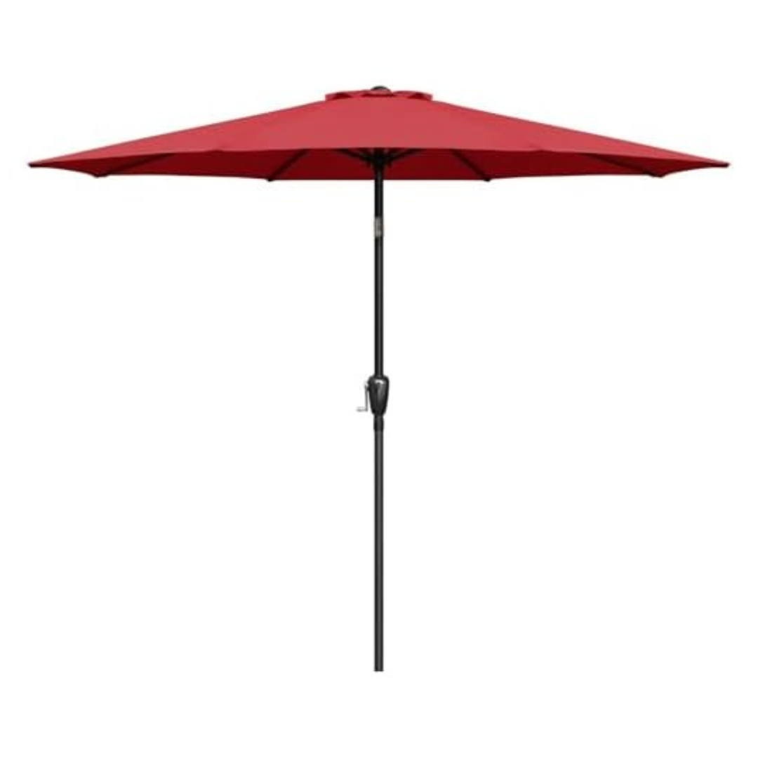 Simple Deluxe 9' Patio Umbrella W/ Push Button Tilt & Crank
